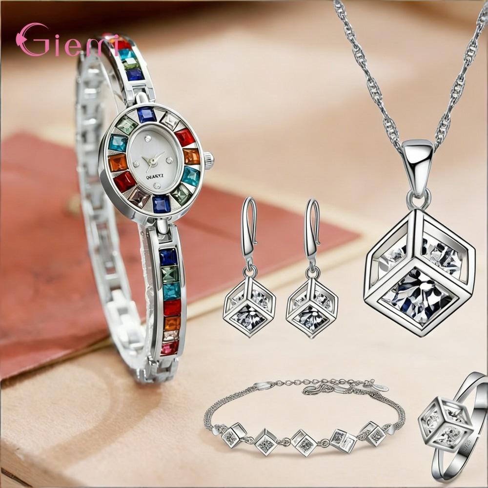 Pretty 925 Sterling Silver Geo - Best Jewelry Watches For Women 评论和价格