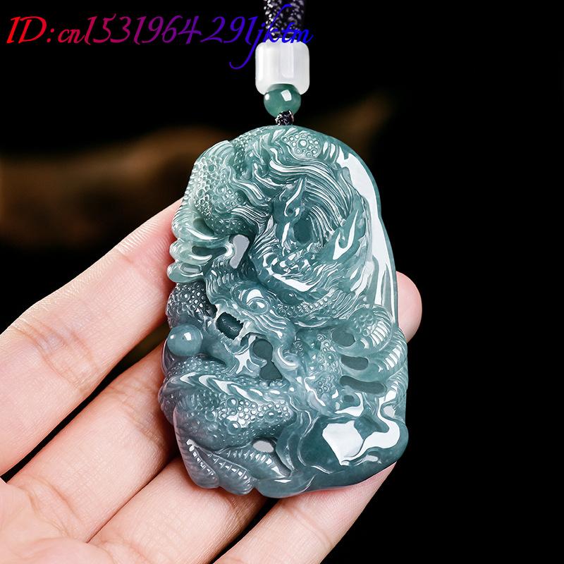 Natural Burmese Jadeite Dragon - The Jewelry & Watches 评论和价格