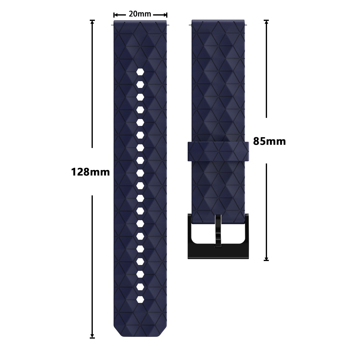 20/22mm Silicone Watch Strap F - A1 Watches & Jewelry New York Photos 评论和价格