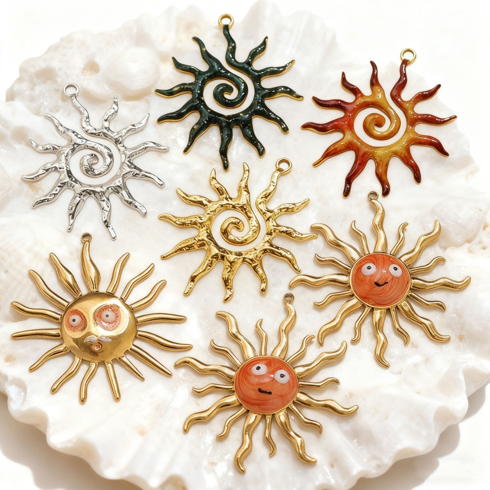 5PCS Stainless Steel Vintage S - Moon Star Earrings 评论和价格