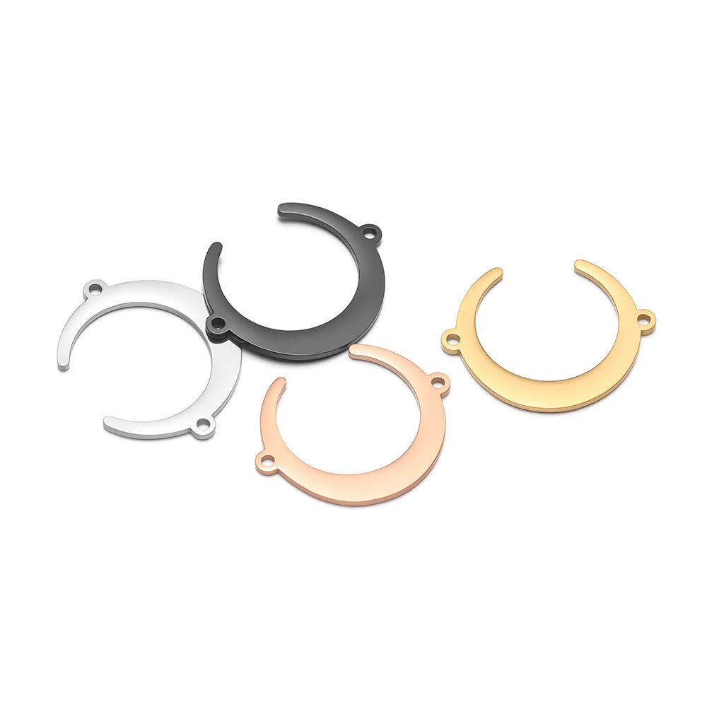 5pcs Stainless Steel Moon Pend - Moon Star Earrings 评论和价格