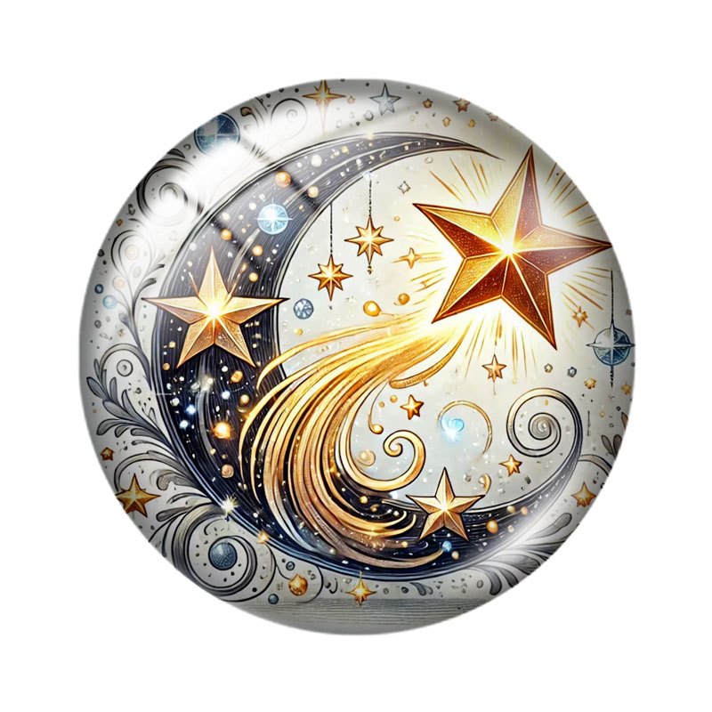 Mystic Star Moon  12/18/20/25m - Moon Star Earrings 评论和价格