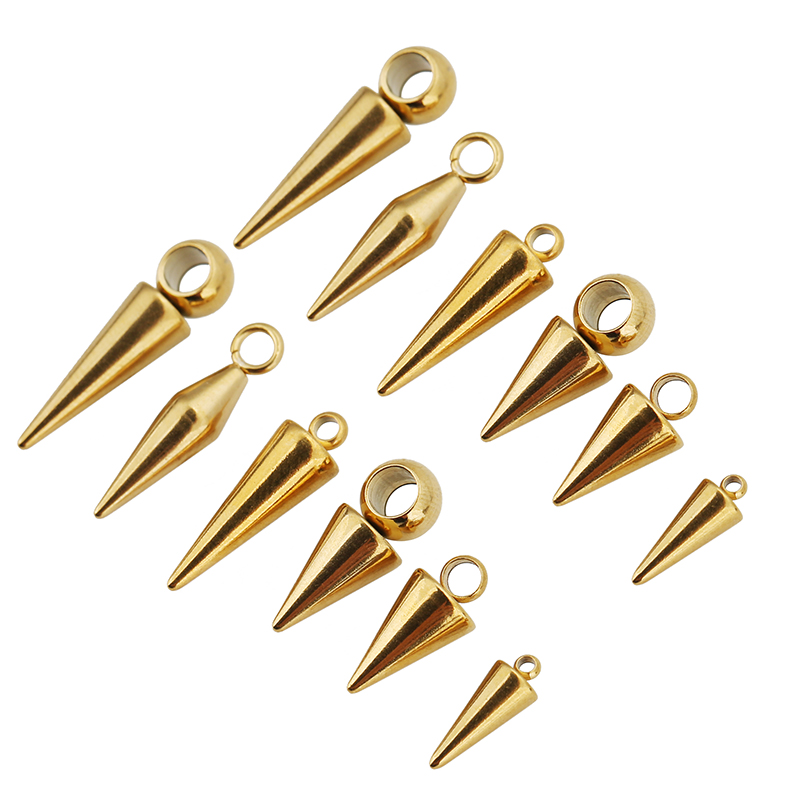 10pcs Stainless Steel Cone Cha - Moon Star Earrings 评论和价格
