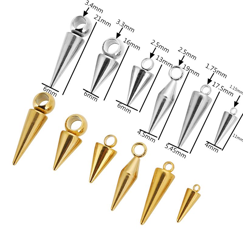 10pcs Stainless Steel Cone Cha - Moon Star Earrings 评论和价格