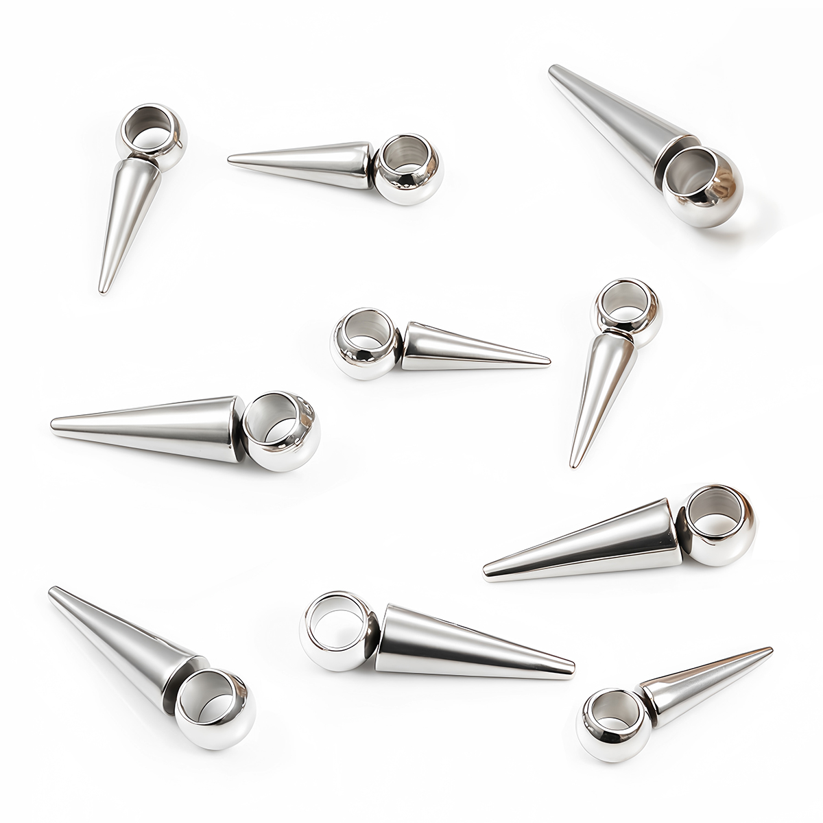 10pcs Retro Cone Charms Pendan - Moon Star Earrings 评论和价格