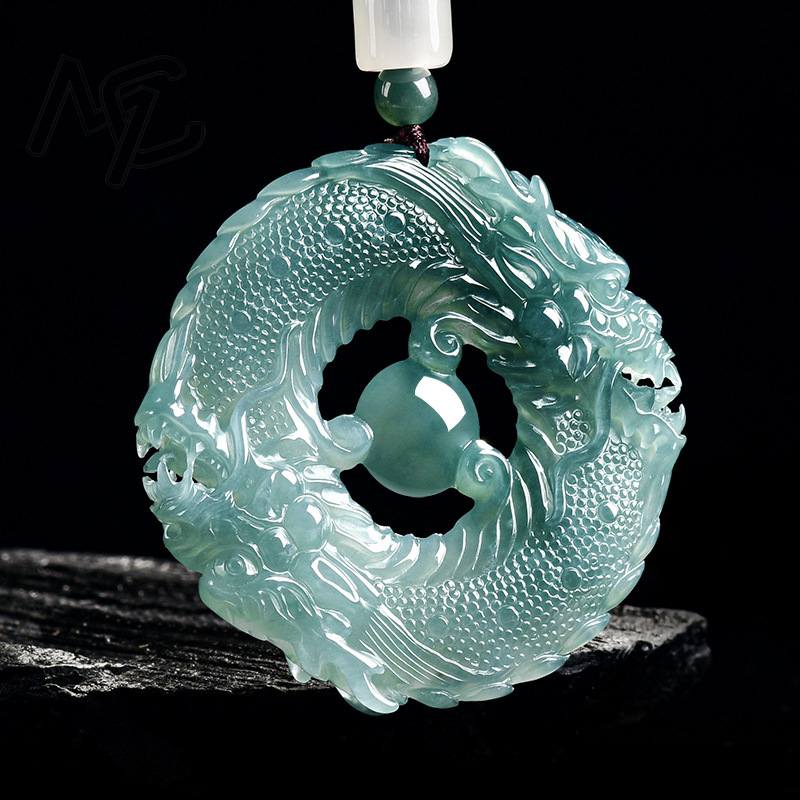 Natural Real Emerald Blue Wate - The Jewelry & Watches 评论和价格