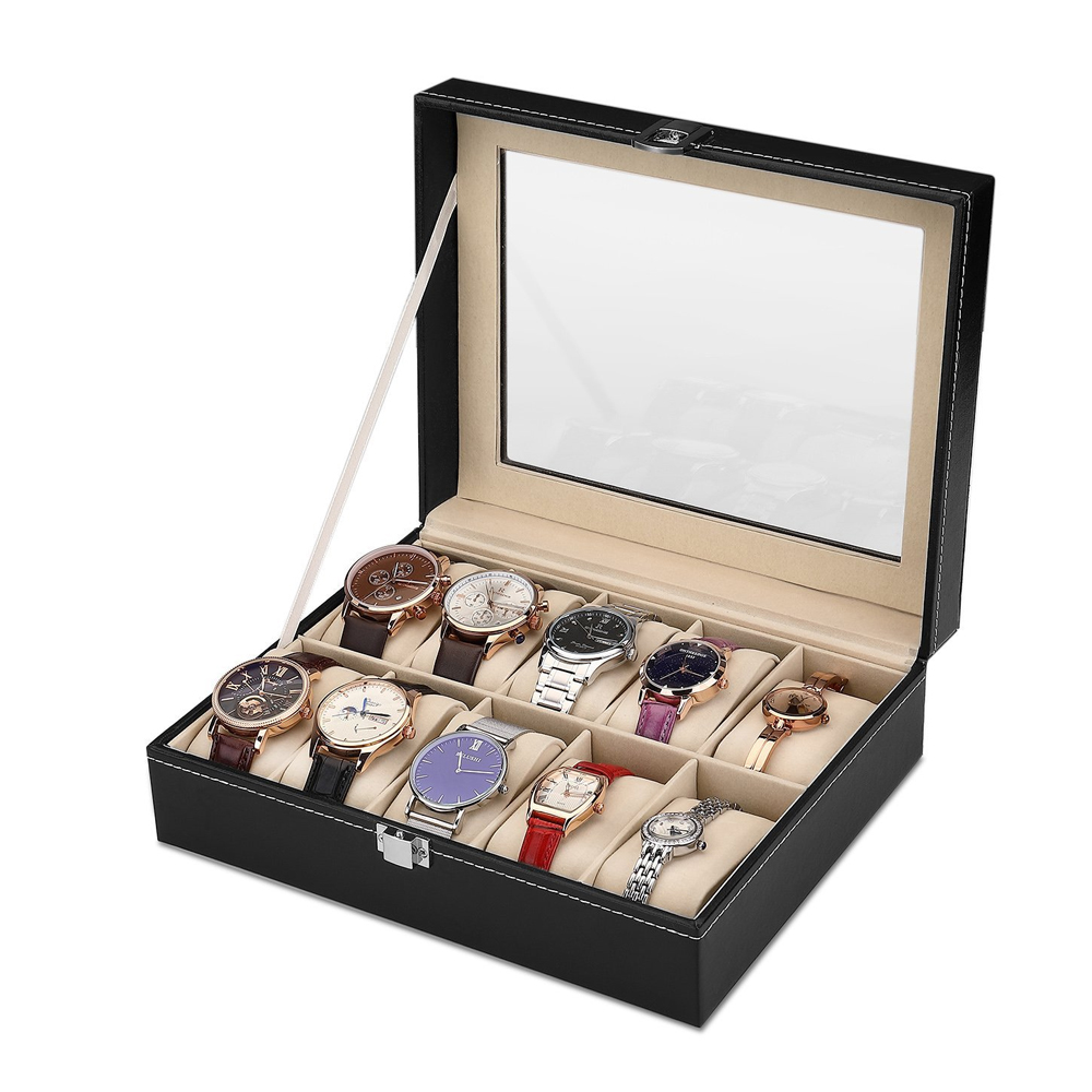 10-bit PU Leather Gray flannel - Best Jewelry Watches For Women 评论和价格