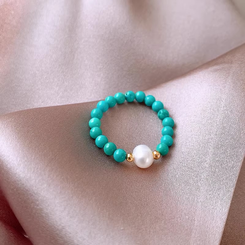 New Arrival Trendy Natural Fre - Turquoise Stone Ring 评论和价格
