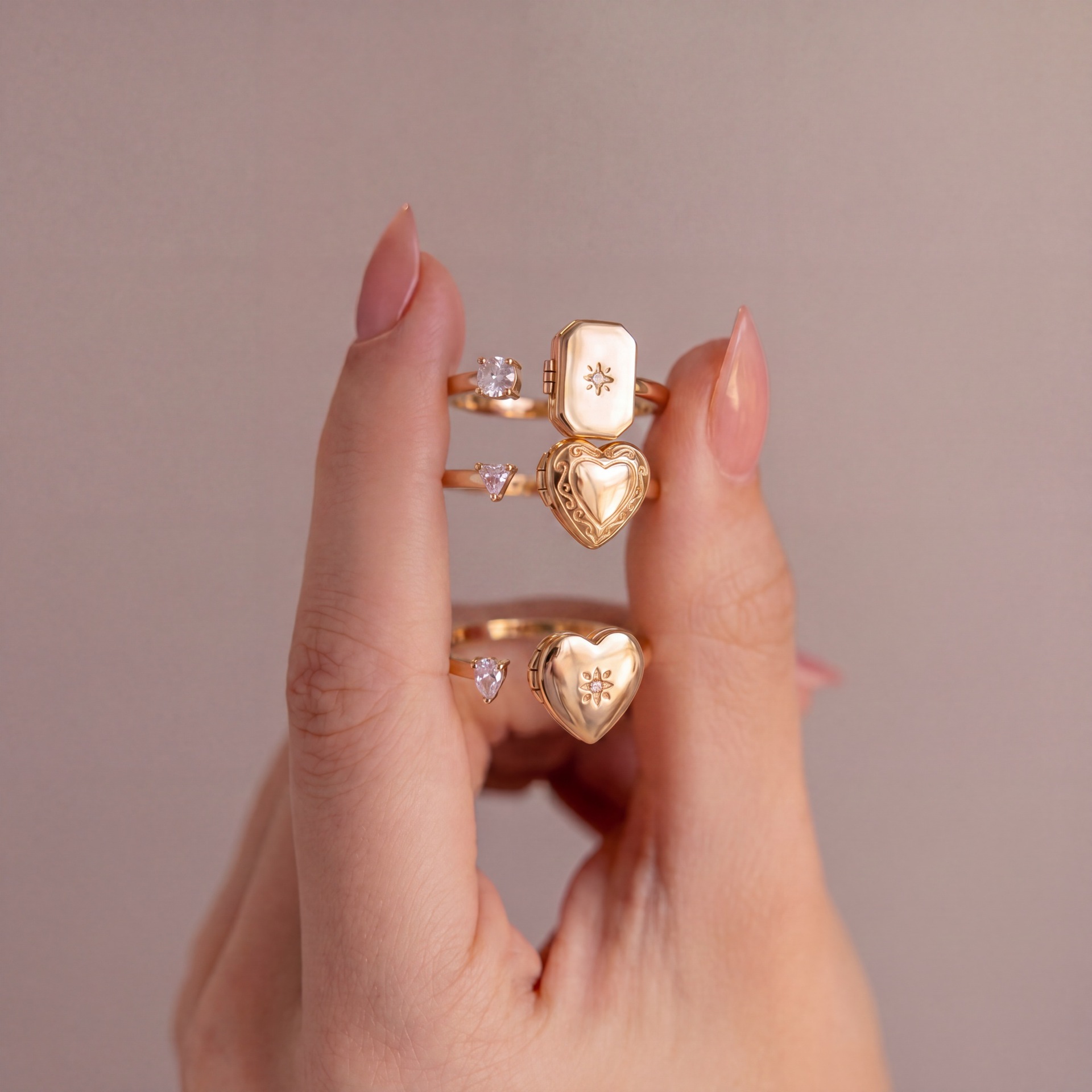 Vintage Gold Flower Adjustable - Turquoise Stone Ring 评论和价格