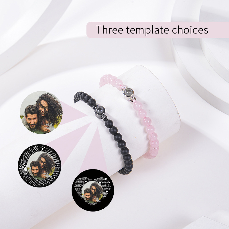 Custom Photo Bracelet Projecti - Turquoise Stone Ring 评论和价格