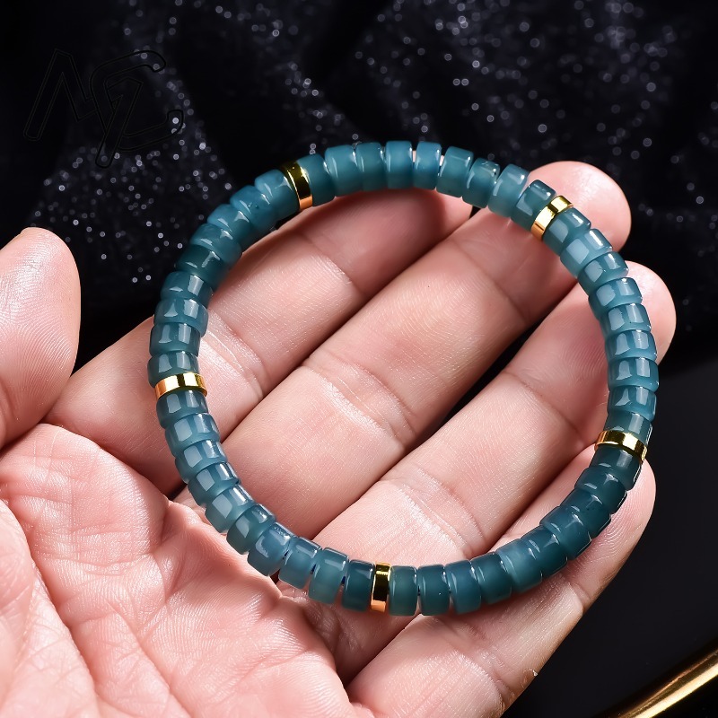 Natural Jadeite Blue Water Aba - The Jewelry & Watches 评论和价格