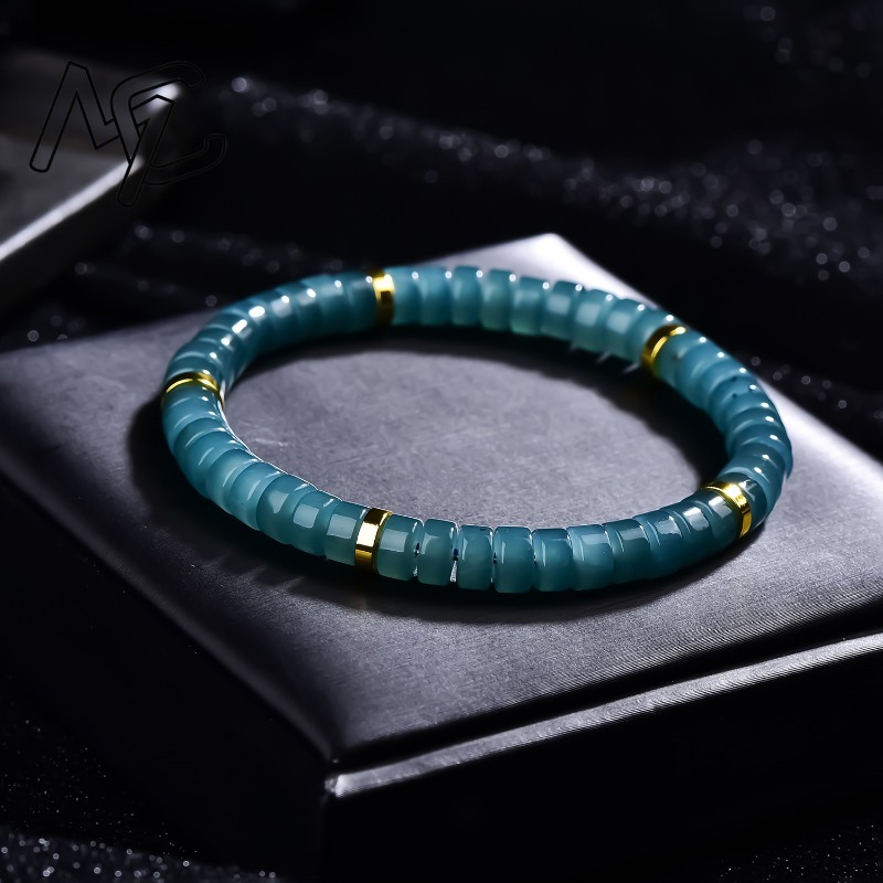 Natural Jadeite Blue Water Aba - The Jewelry & Watches 评论和价格