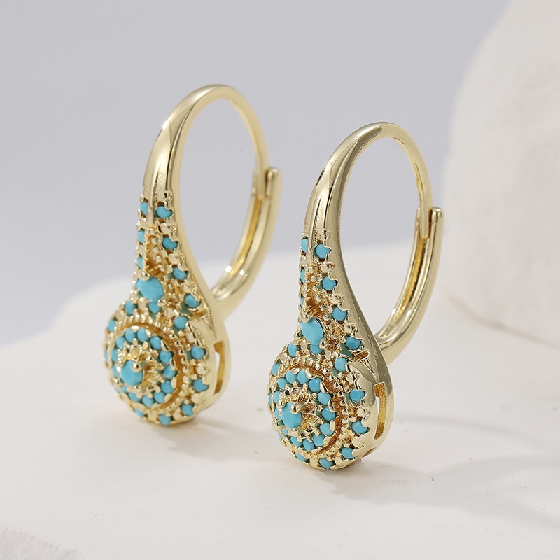 Elegant Fashion Synthetic Turq - Turquoise Stone Ring 评论和价格