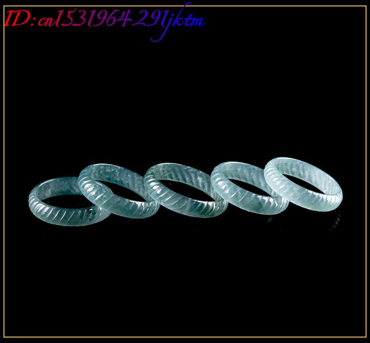 Blue Real Burmese Jadeite Ring - The Jewelry & Watches 评论和价格
