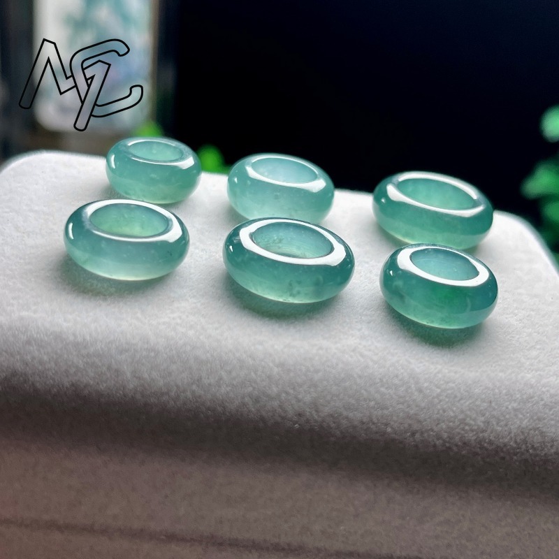 Natural Emerald Blue Water Luc - The Jewelry & Watches 评论和价格
