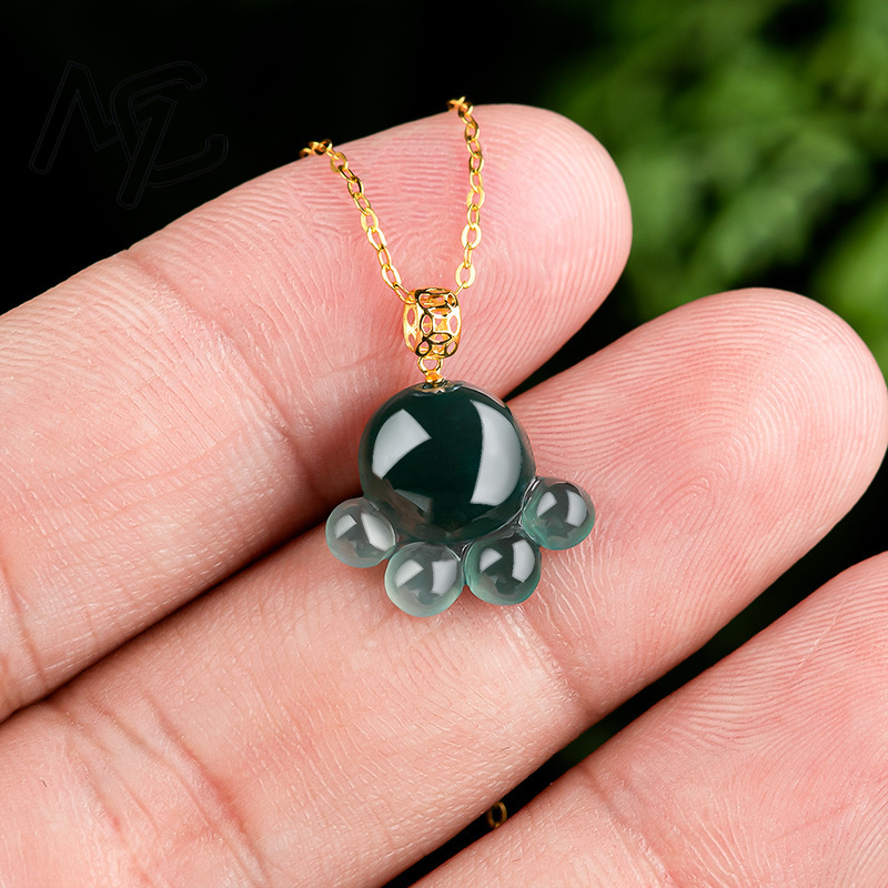 Natural Real Emerald Blue Wate - The Jewelry & Watches 评论和价格