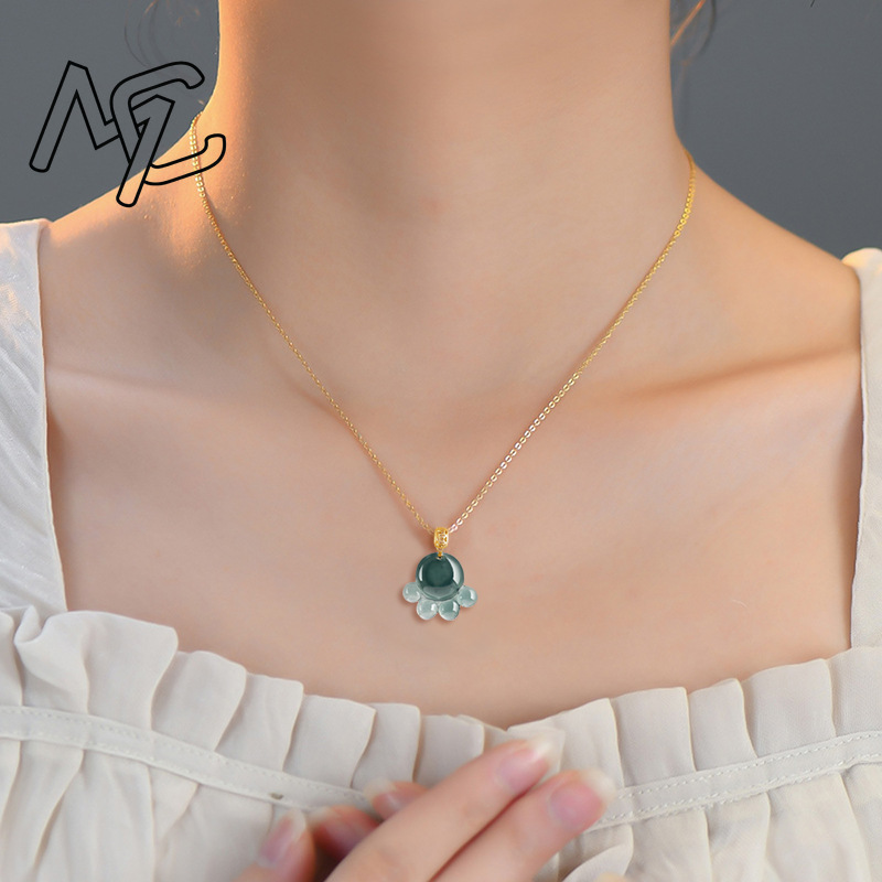 Natural Real Emerald Blue Wate - The Jewelry & Watches 评论和价格