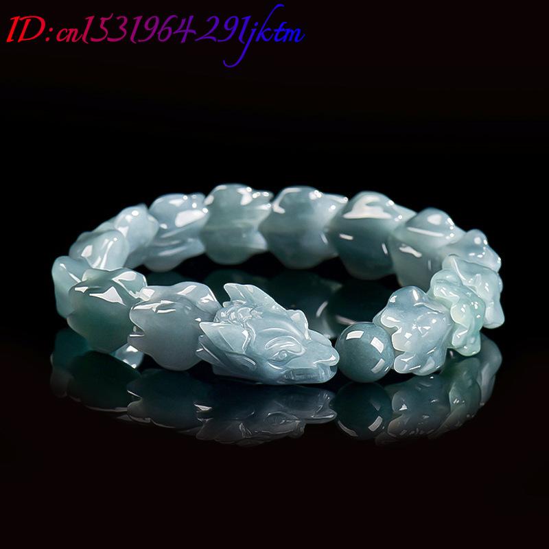 Blue Burmese Jadeite Dragon Br - The Jewelry & Watches 评论和价格