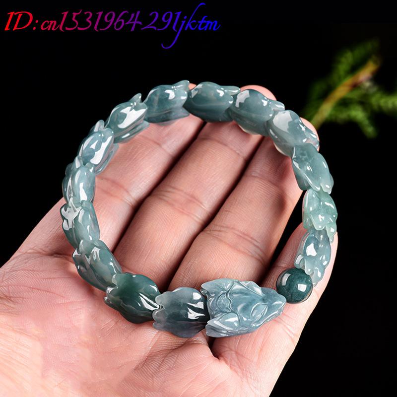Blue Burmese Jadeite Dragon Br - The Jewelry & Watches 评论和价格