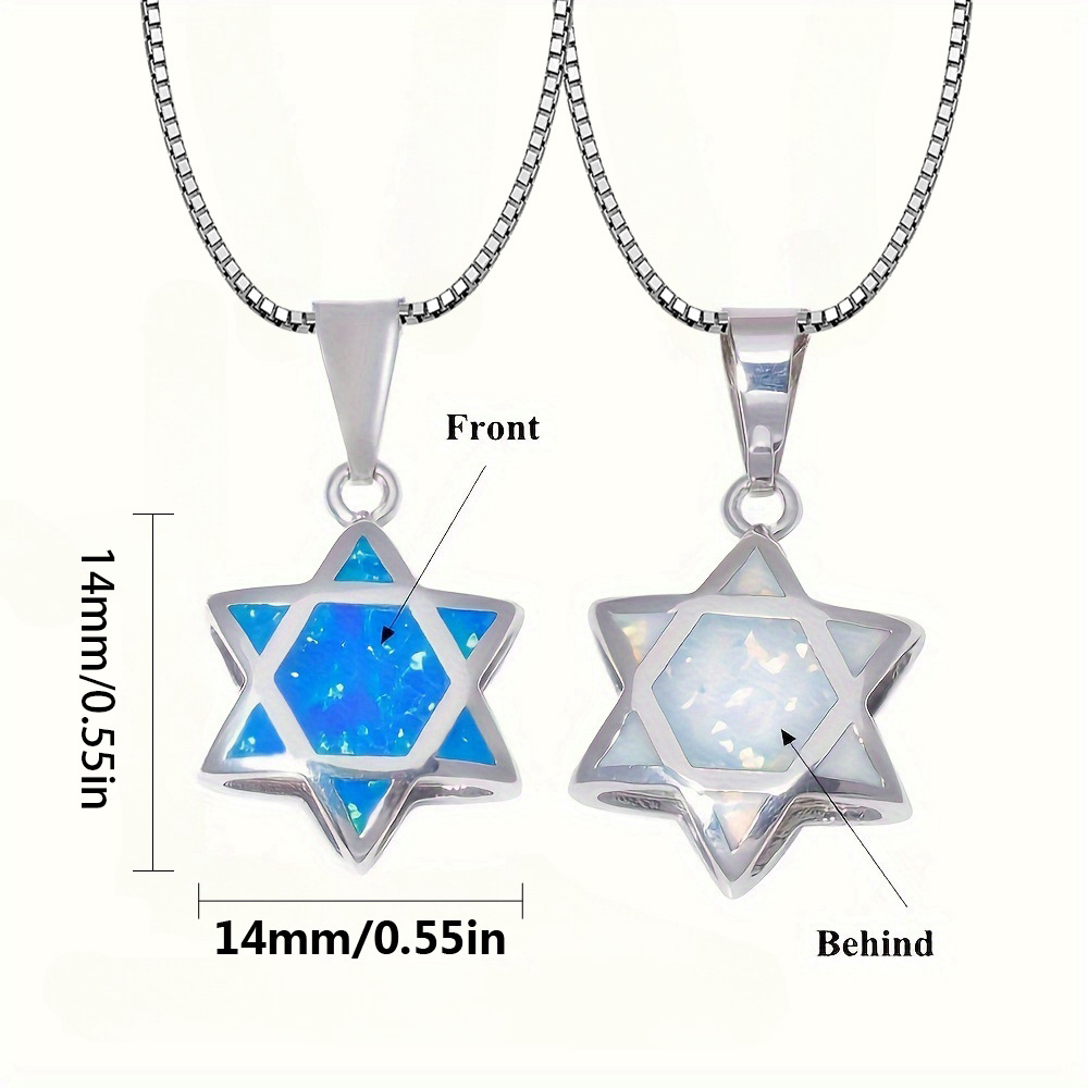 Star of David Opal Pendant Nec - The Jewelry & Watches 评论和价格