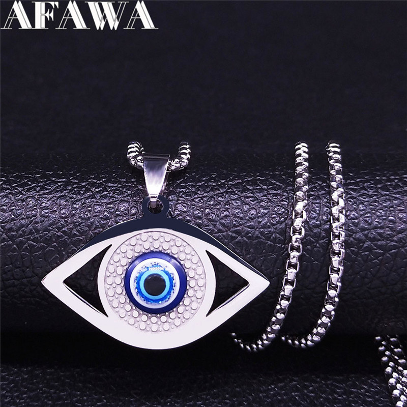Islam Hamsa Evil Blue Eye Neck - The Jewelry & Watches 评论和价格