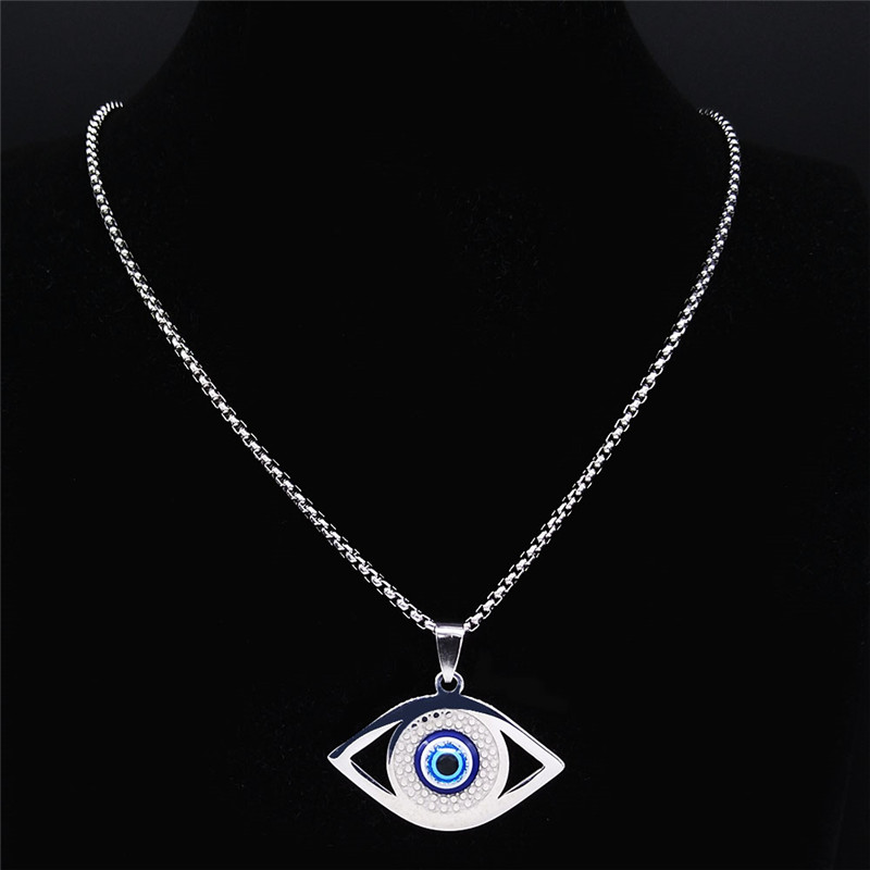 Islam Hamsa Evil Blue Eye Neck - The Jewelry & Watches 评论和价格