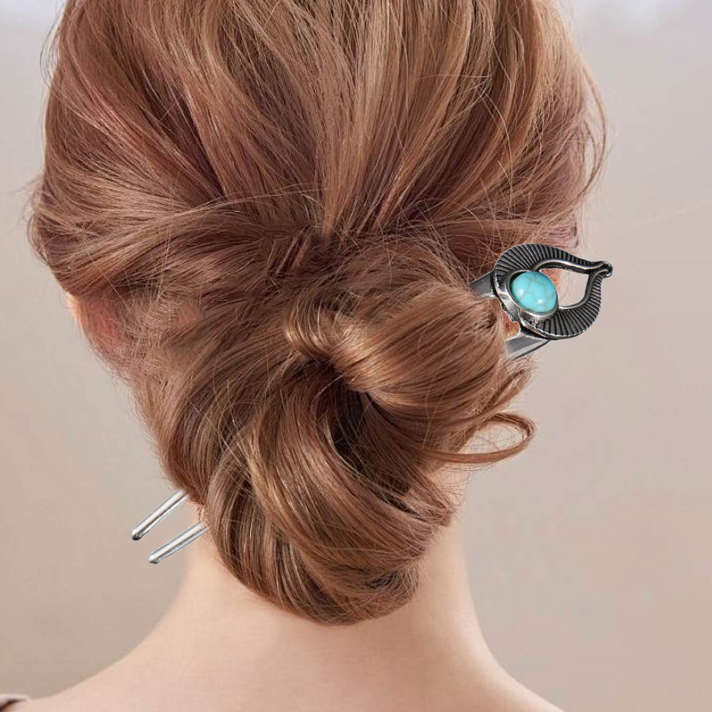 Egypt Turquoise U Shape Hair F - Shop Jewelry & Watches Near Me 评论和价格