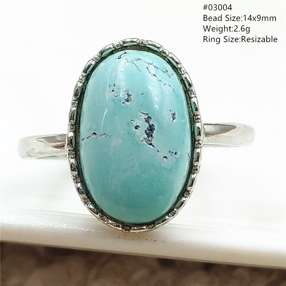 Natural Green Turquoise Adjust - Turquoise Stone Ring 评论和价格