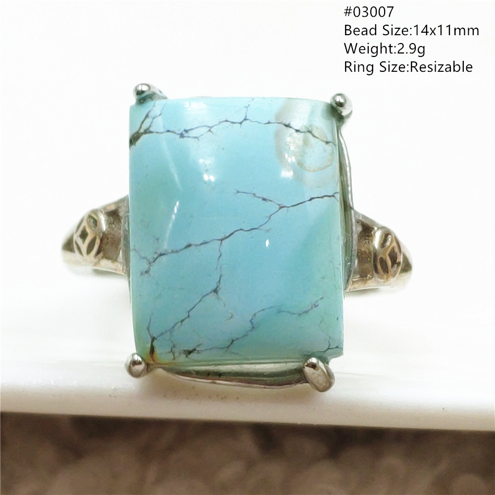 Natural Green Turquoise Adjust - Turquoise Stone Ring 评论和价格