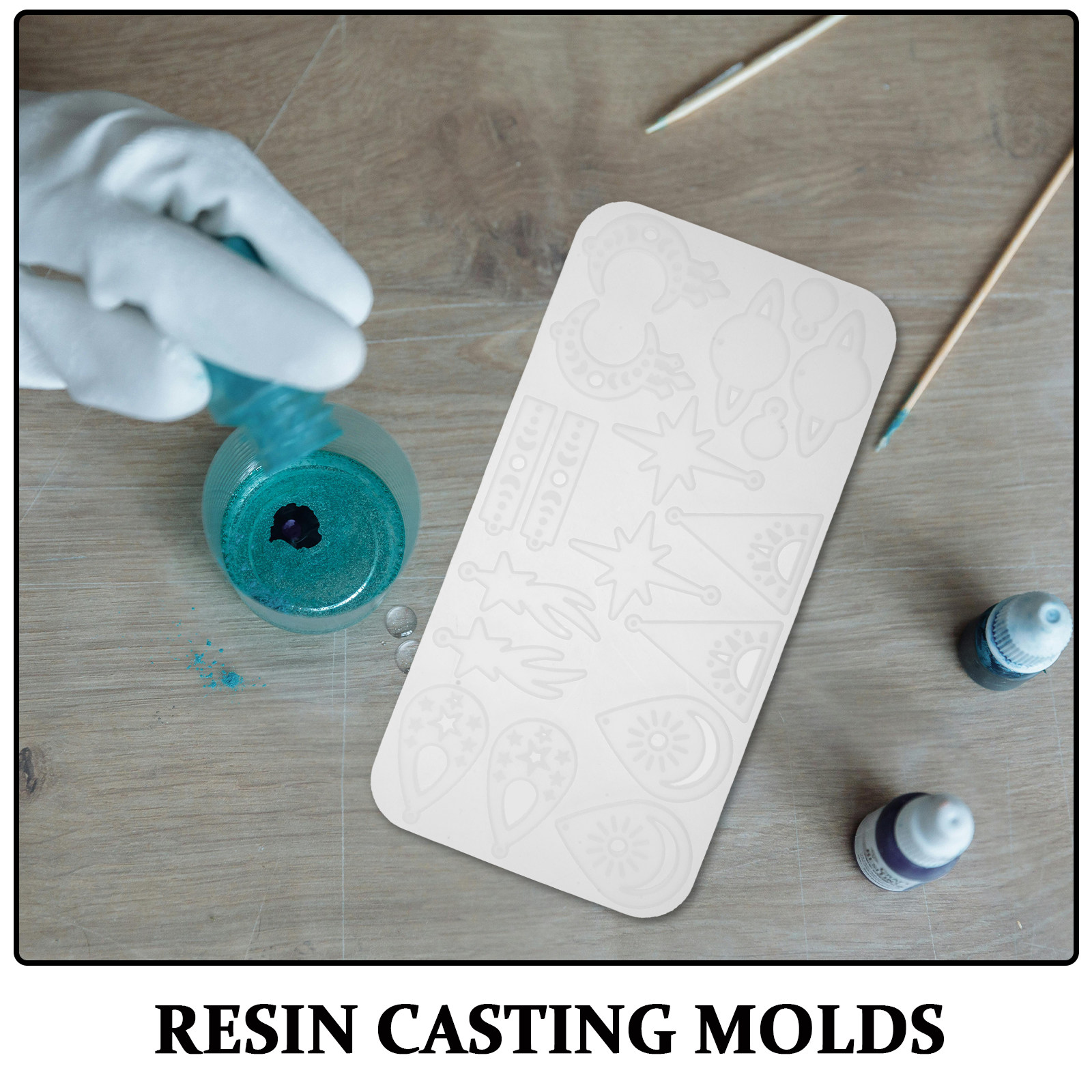 Epoxy Resin Jewelry Molds Sili - Moon Star Earrings 评论和价格