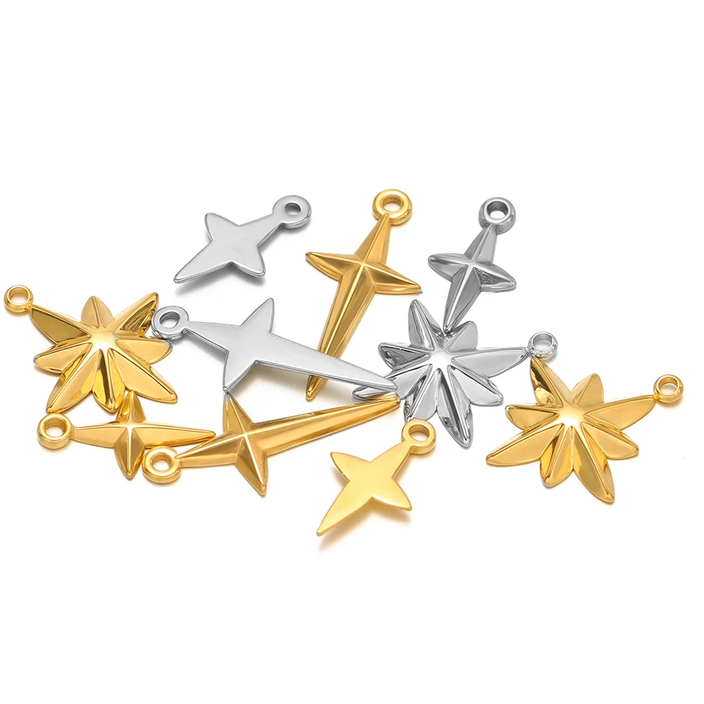 5pcs High Quality Stainless St - Moon Star Earrings 评论和价格