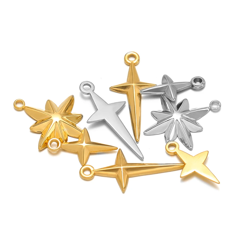 5pcs High Quality Stainless St - Moon Star Earrings 评论和价格