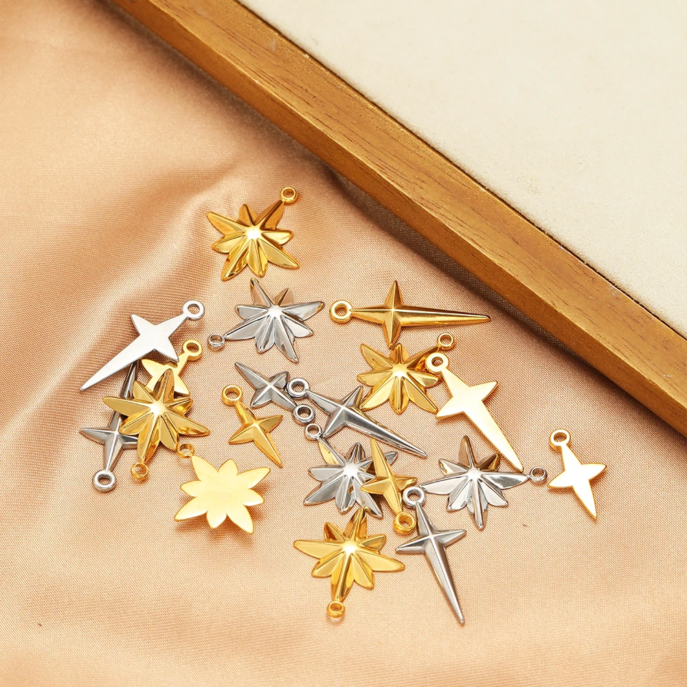 5pcs High Quality Stainless St - Moon Star Earrings 评论和价格